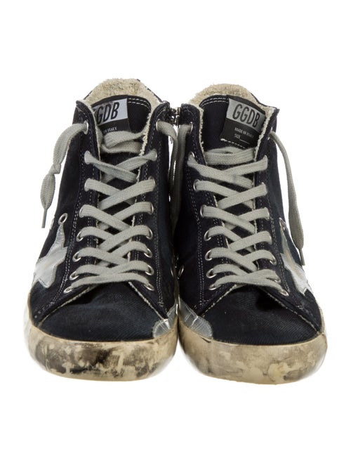 Golden Goose Denim Printed Sneakers