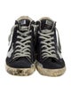 Golden Goose Denim Printed Sneakers
