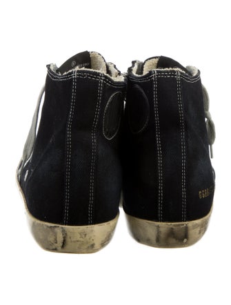 Golden Goose Denim Printed Sneakers