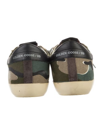 Golden Goose Canvas Printed Sneakers