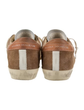 Golden Goose Suede Colorblock Pattern Sneakers