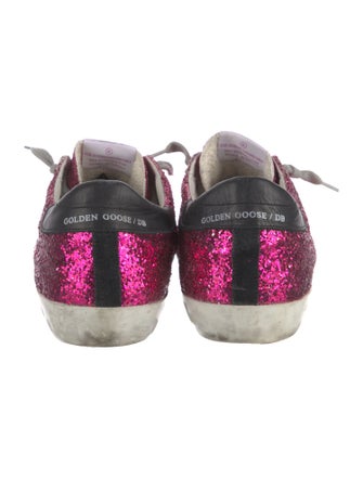 Golden Goose Glitter Printed Sneakers