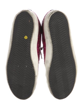 Golden Goose Glitter Printed Sneakers