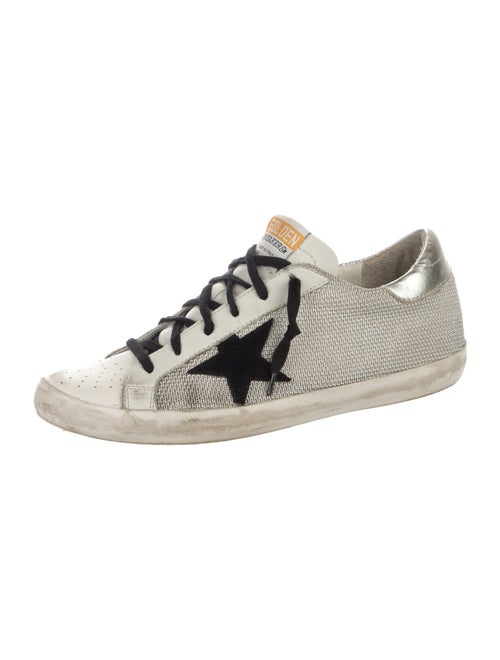Golden Goose Printed Distressed Accents Sneakers