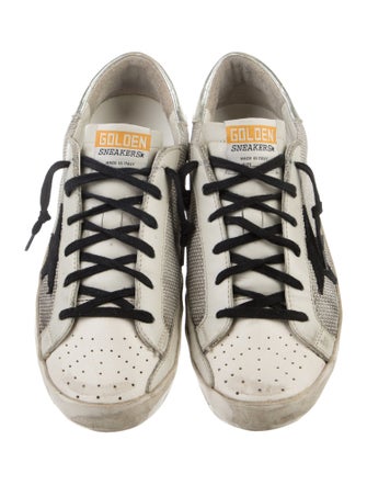 Golden Goose Printed Distressed Accents Sneakers