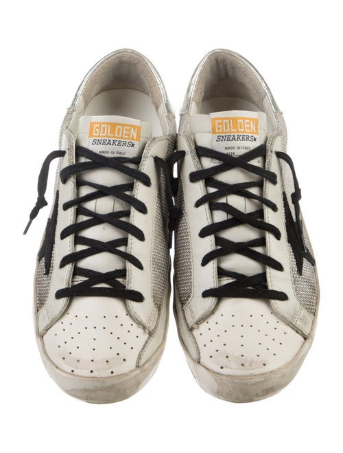 Golden Goose Printed Distressed Accents Sneakers