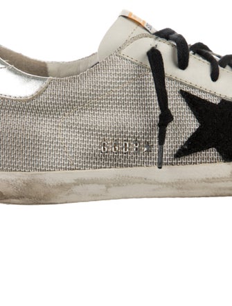Golden Goose Printed Distressed Accents Sneakers
