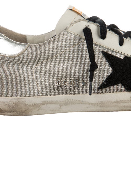 Golden Goose Printed Distressed Accents Sneakers