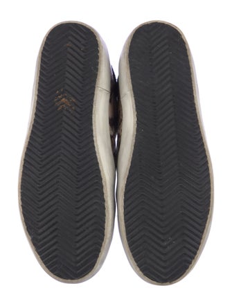 Golden Goose Leather Printed Sneakers