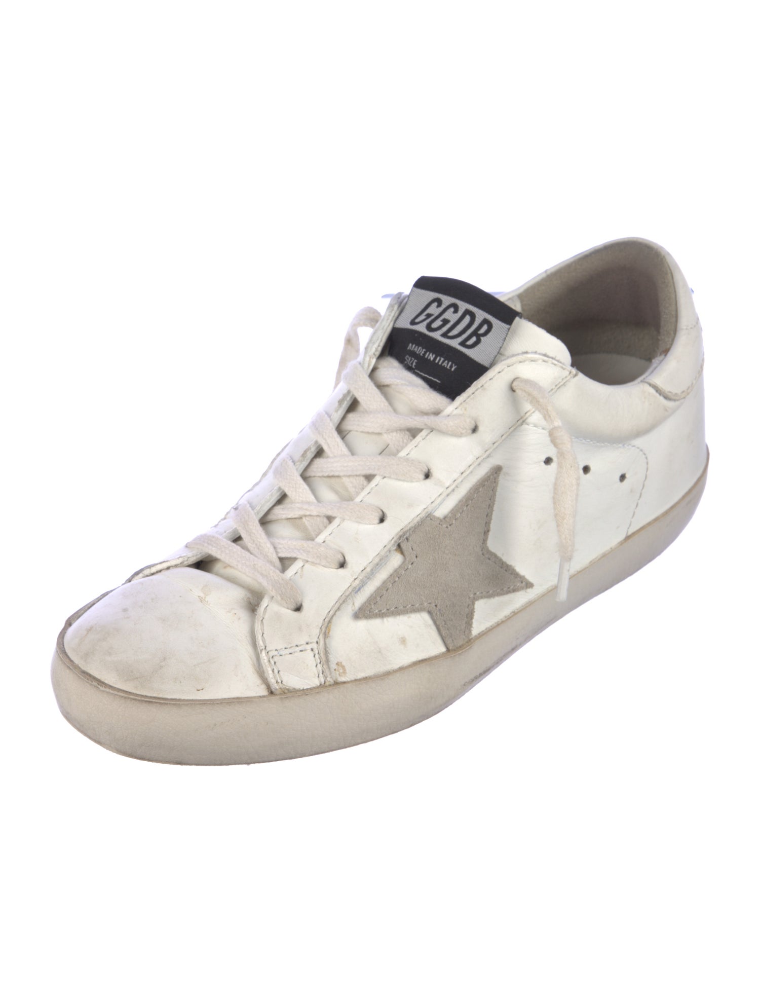 Golden Goose Leather Distressed Accents Sneakers