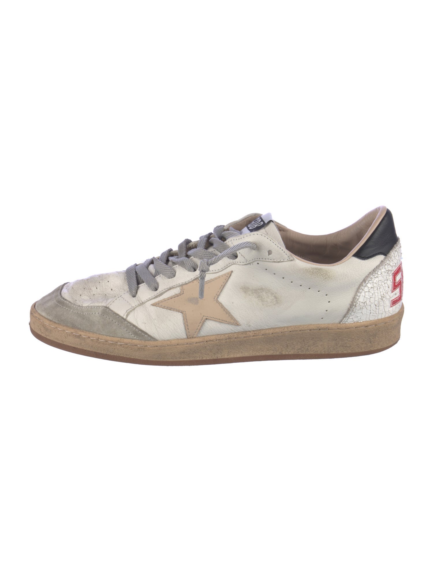 Golden Goose Leather Distressed Accents Sneakers