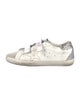 Golden Goose Leather Glitter Accents Sneakers