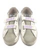 Golden Goose Leather Glitter Accents Sneakers