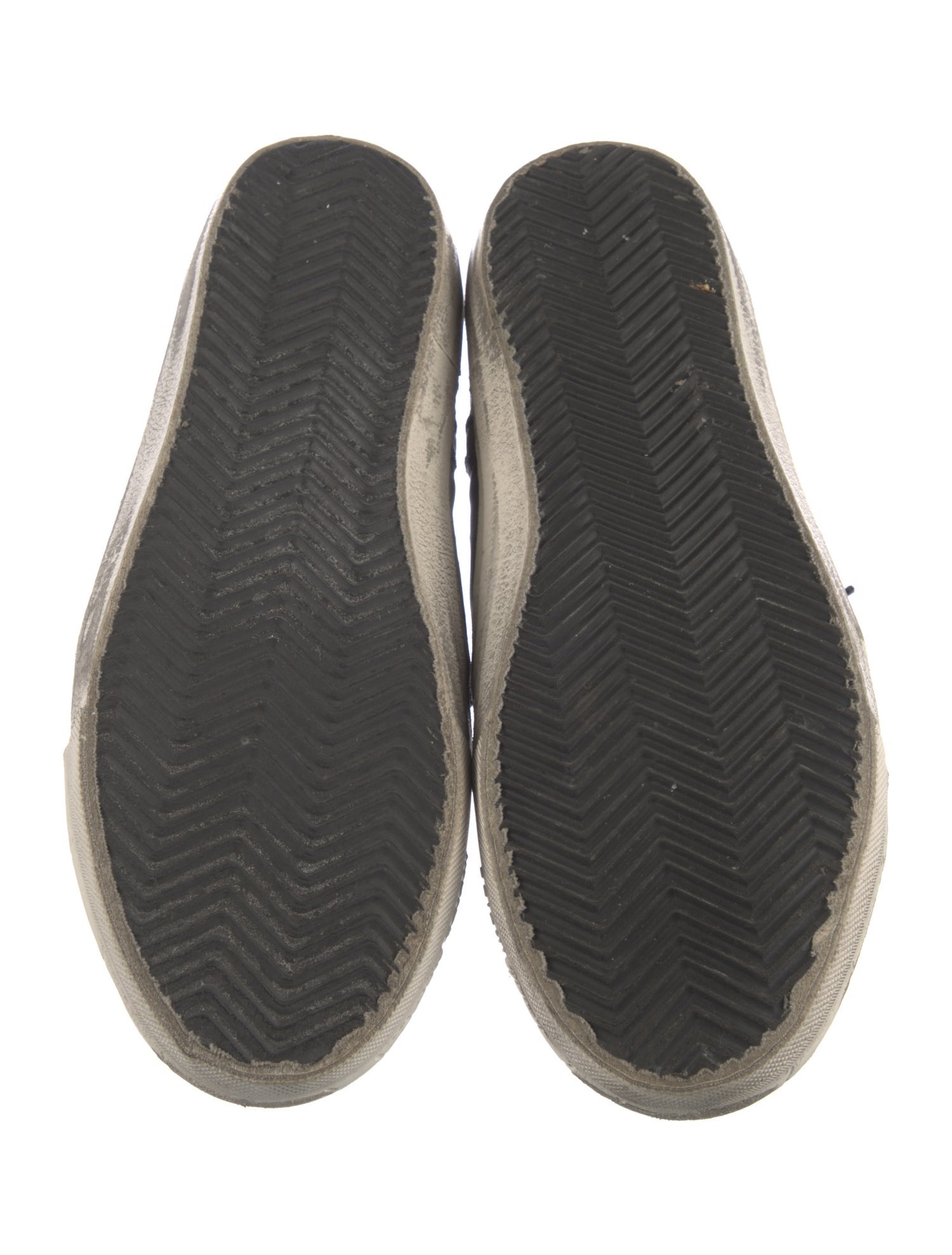 Golden Goose Leather Colorblock Pattern Sneakers