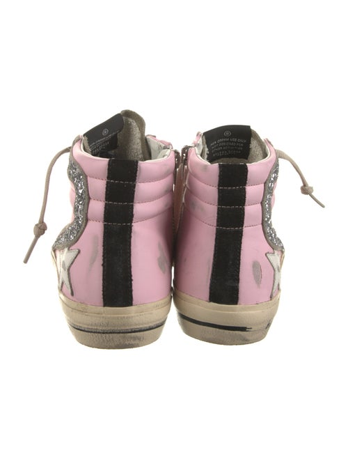 Golden Goose Leather Colorblock Pattern Sneakers
