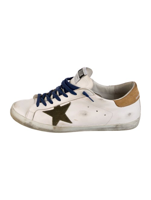 Golden Goose Leather Distressed Accents Sneakers