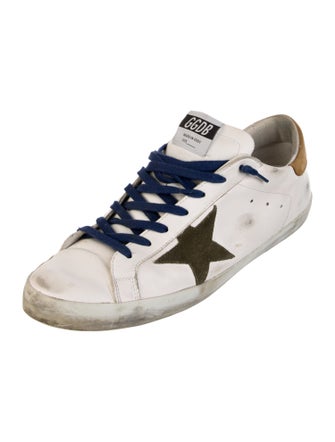 Golden Goose Leather Distressed Accents Sneakers