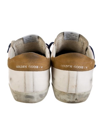Golden Goose Leather Distressed Accents Sneakers