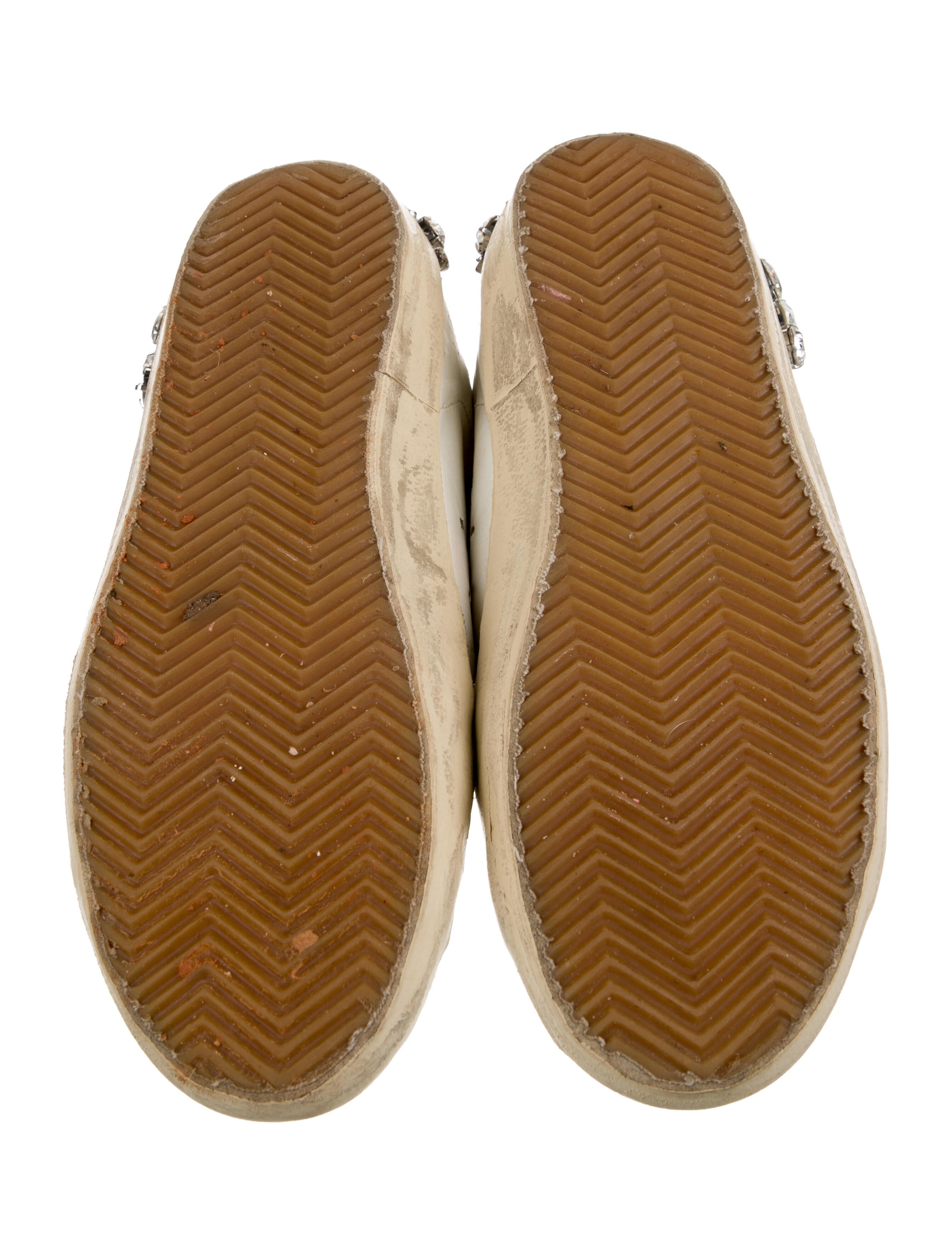 Golden Goose Leather Distressed Accents Sneakers