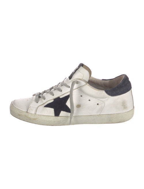 Golden Goose Leather Distressed Accents Sneakers