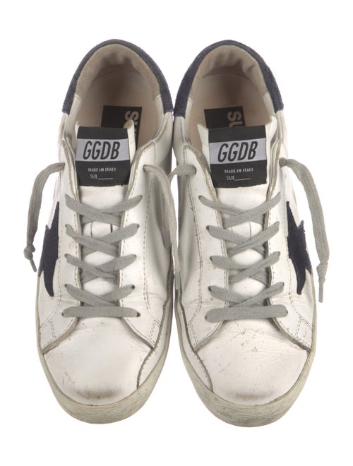 Golden Goose Leather Distressed Accents Sneakers