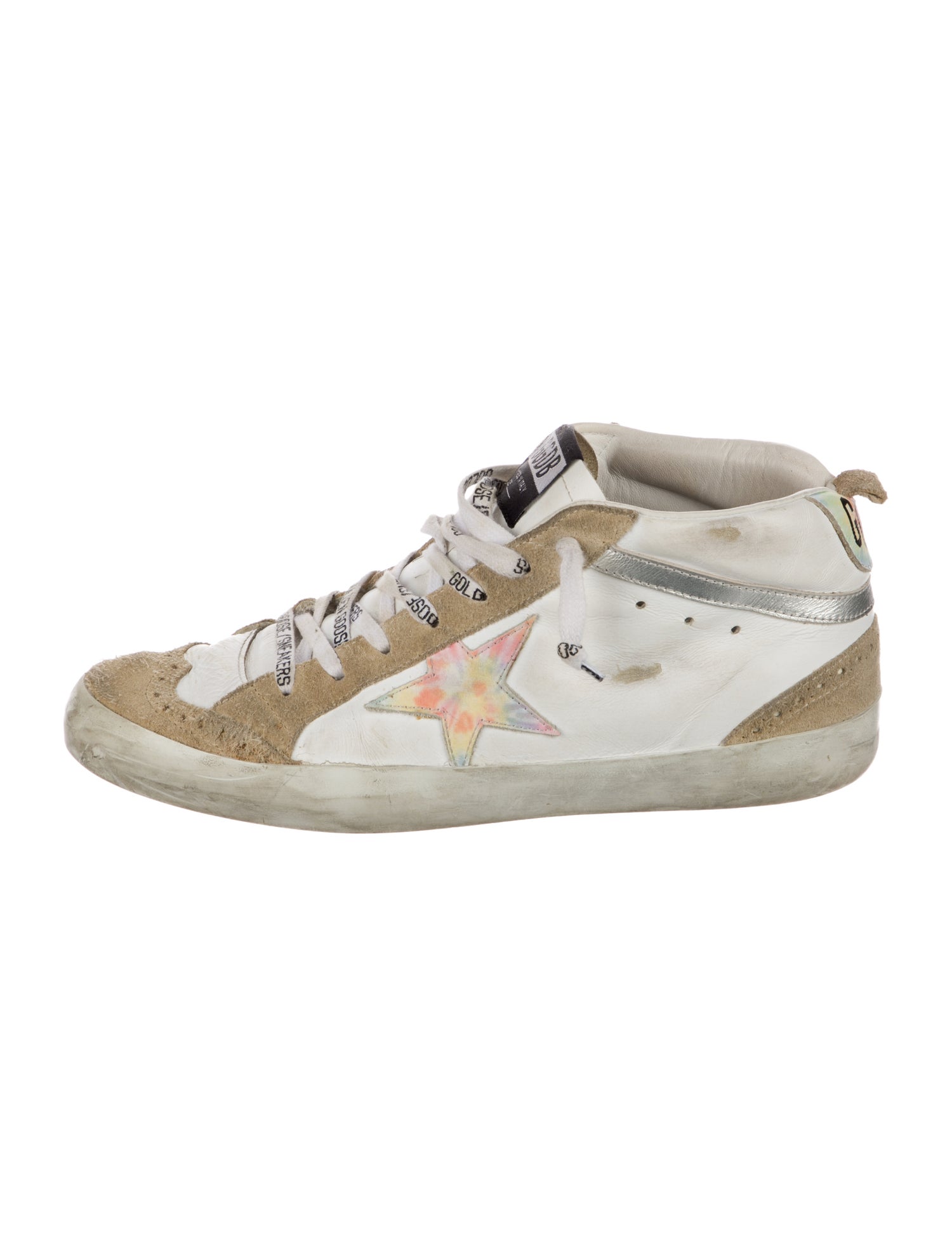 Golden Goose Suede Printed Sneakers