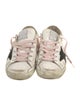 Golden Goose Leather Animal Print Sneakers