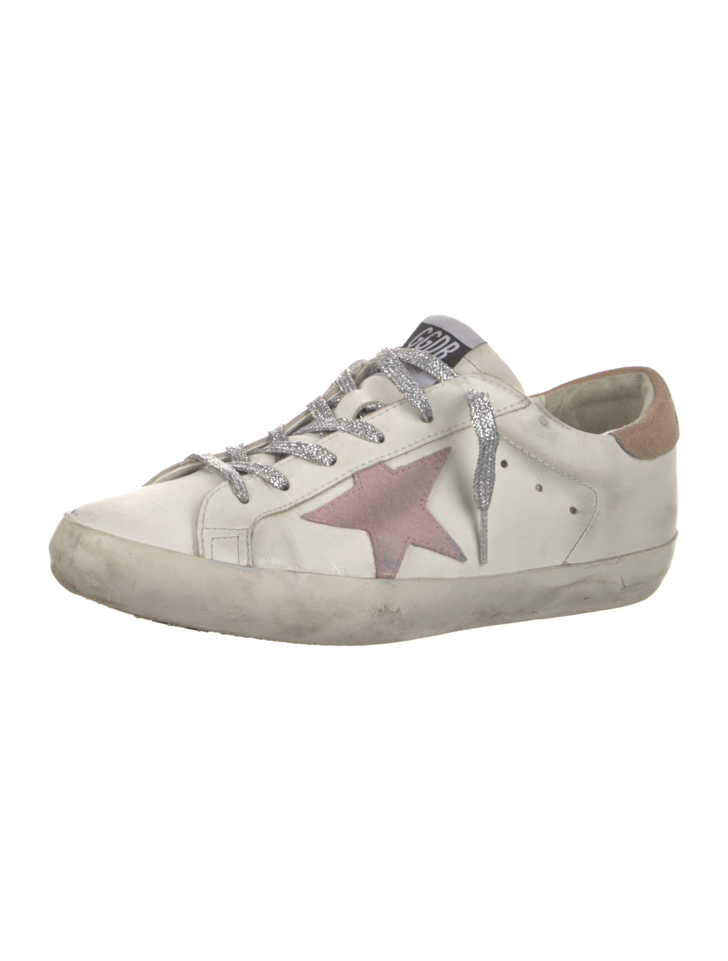 Golden Goose Leather Printed Sneakers