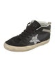 Golden Goose Leather Glitter Accents Sneakers