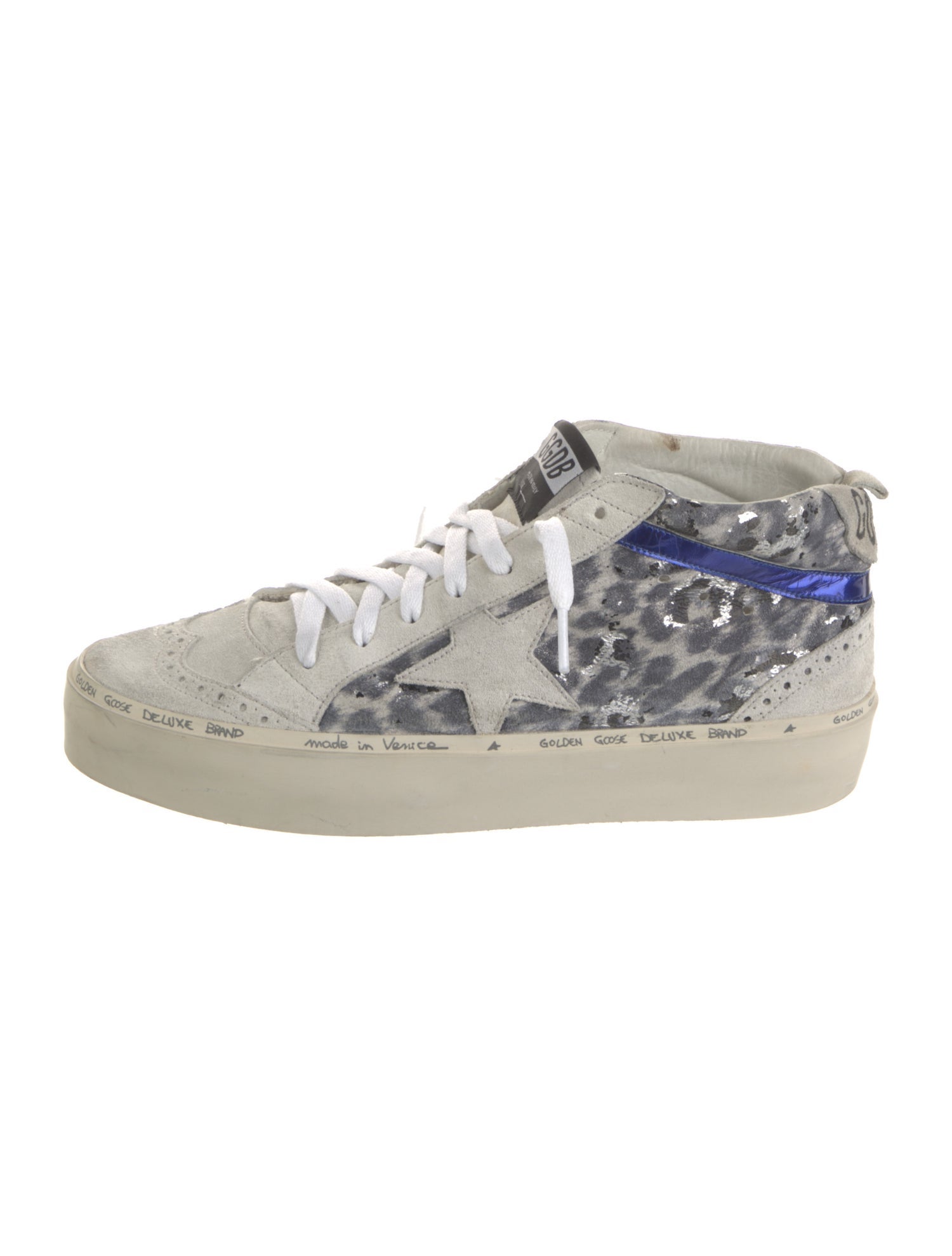 Golden Goose Suede Printed Sneakers