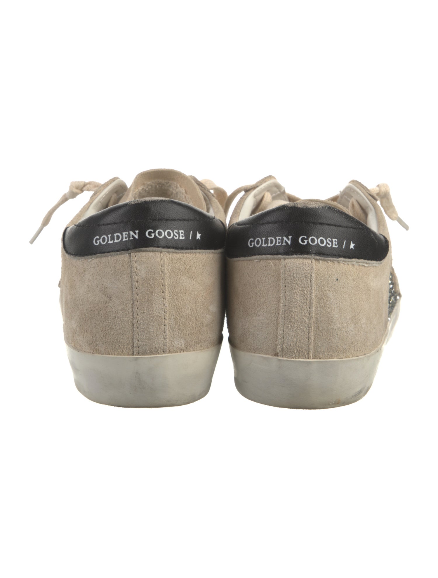Golden Goose Suede Colorblock Pattern Sneakers