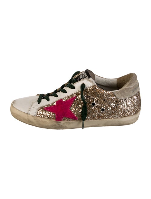 Golden Goose Glitter Colorblock Pattern Sneakers