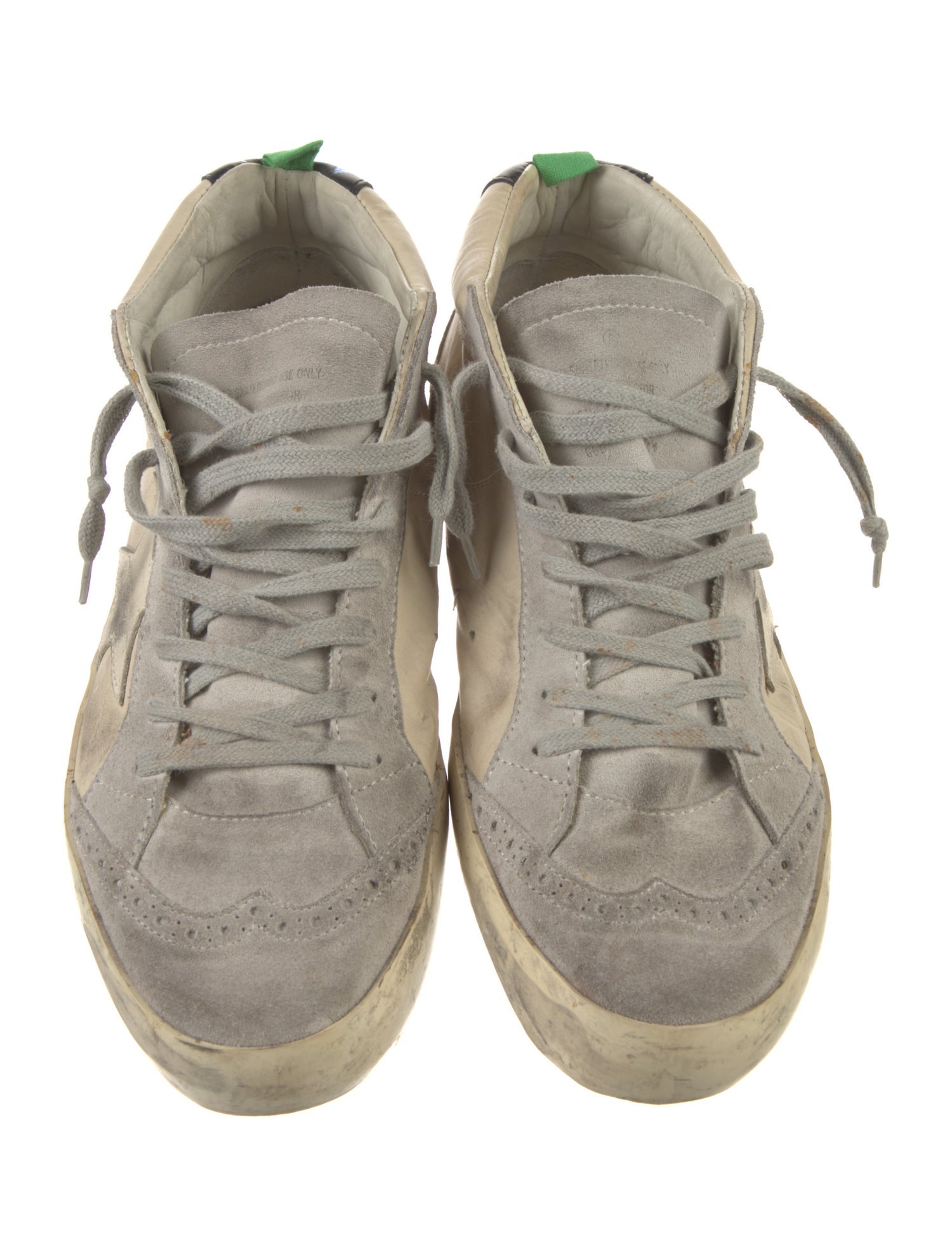Golden Goose Leather Colorblock Pattern Sneakers