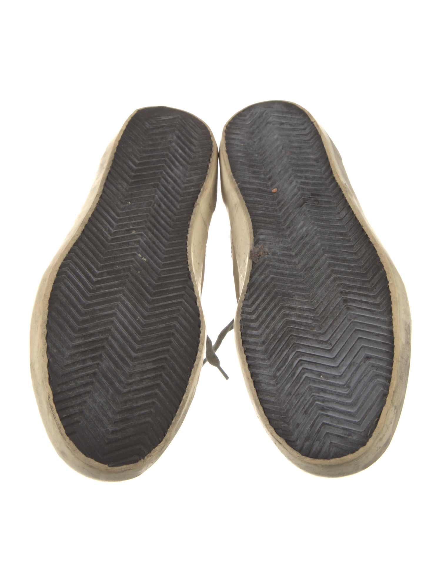 Golden Goose Leather Colorblock Pattern Sneakers