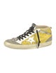 Golden Goose Leather Colorblock Pattern Sneakers