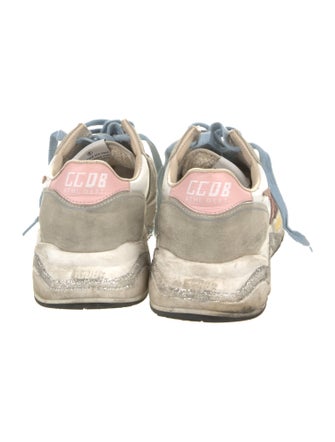 Golden Goose Suede Colorblock Pattern Sneakers