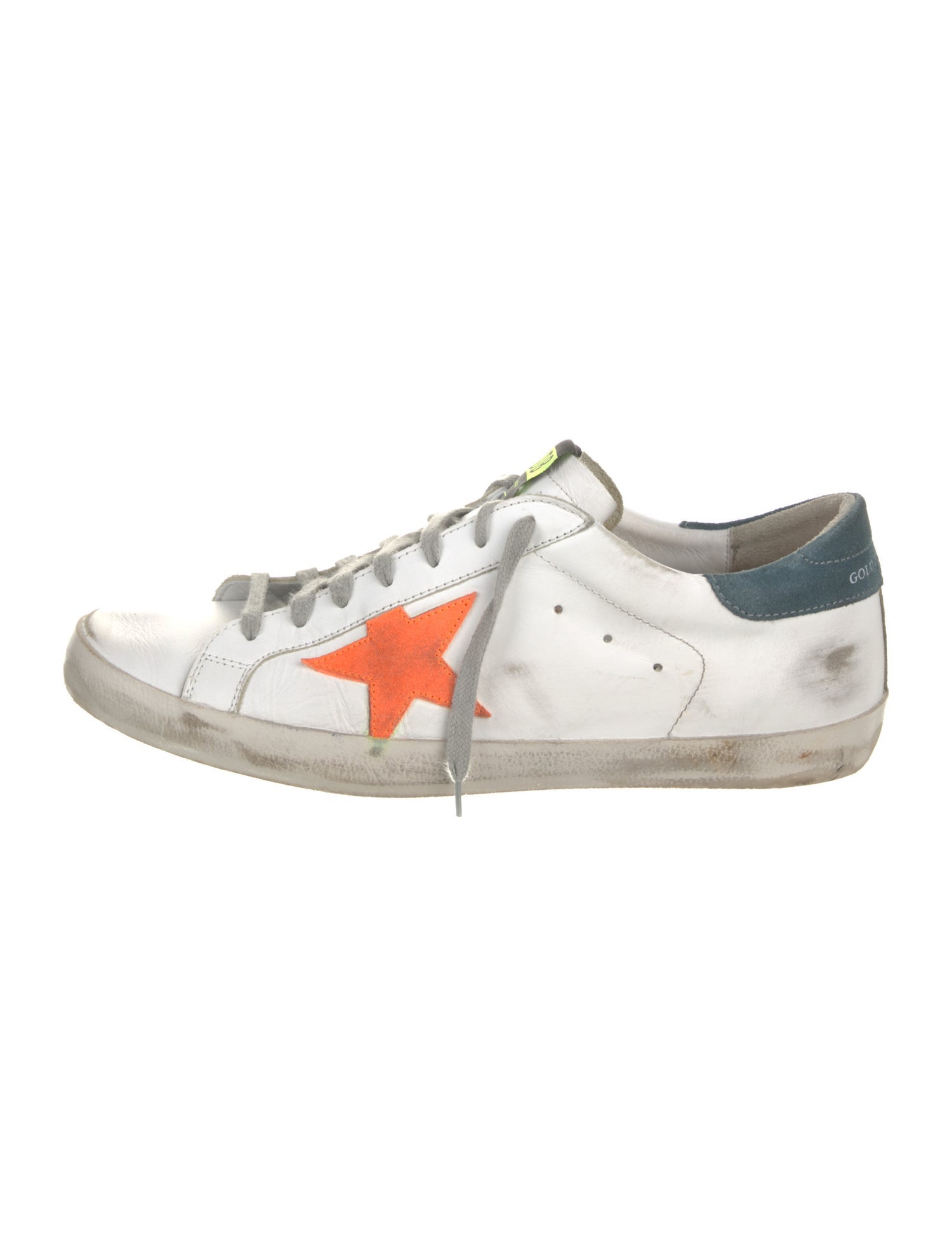 Golden Goose Leather Printed Sneakers