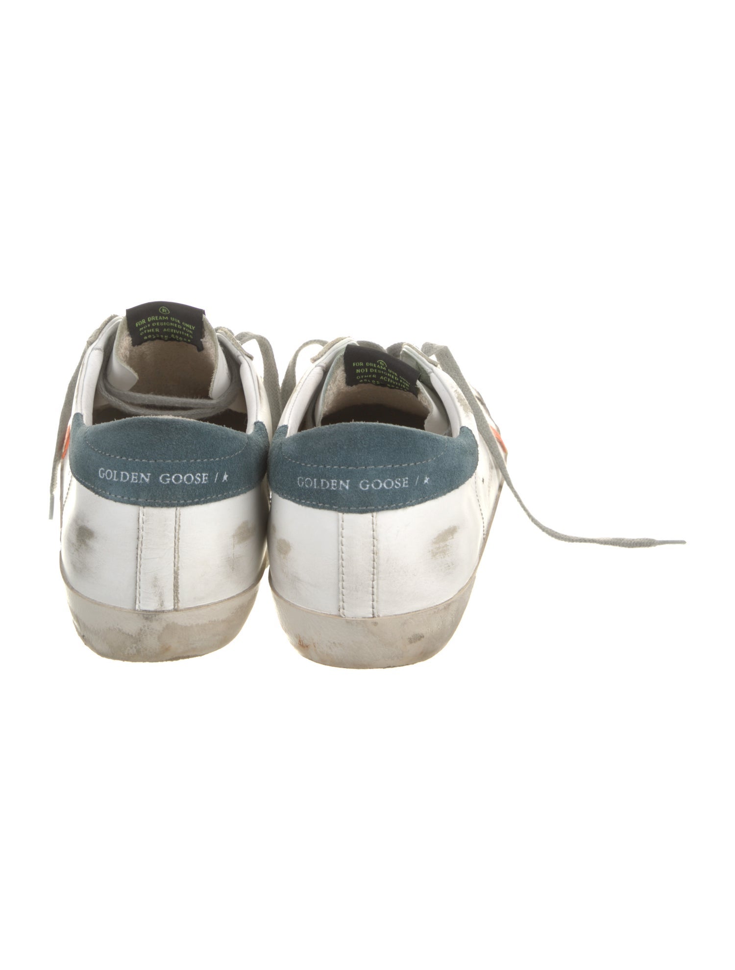 Golden Goose Leather Printed Sneakers