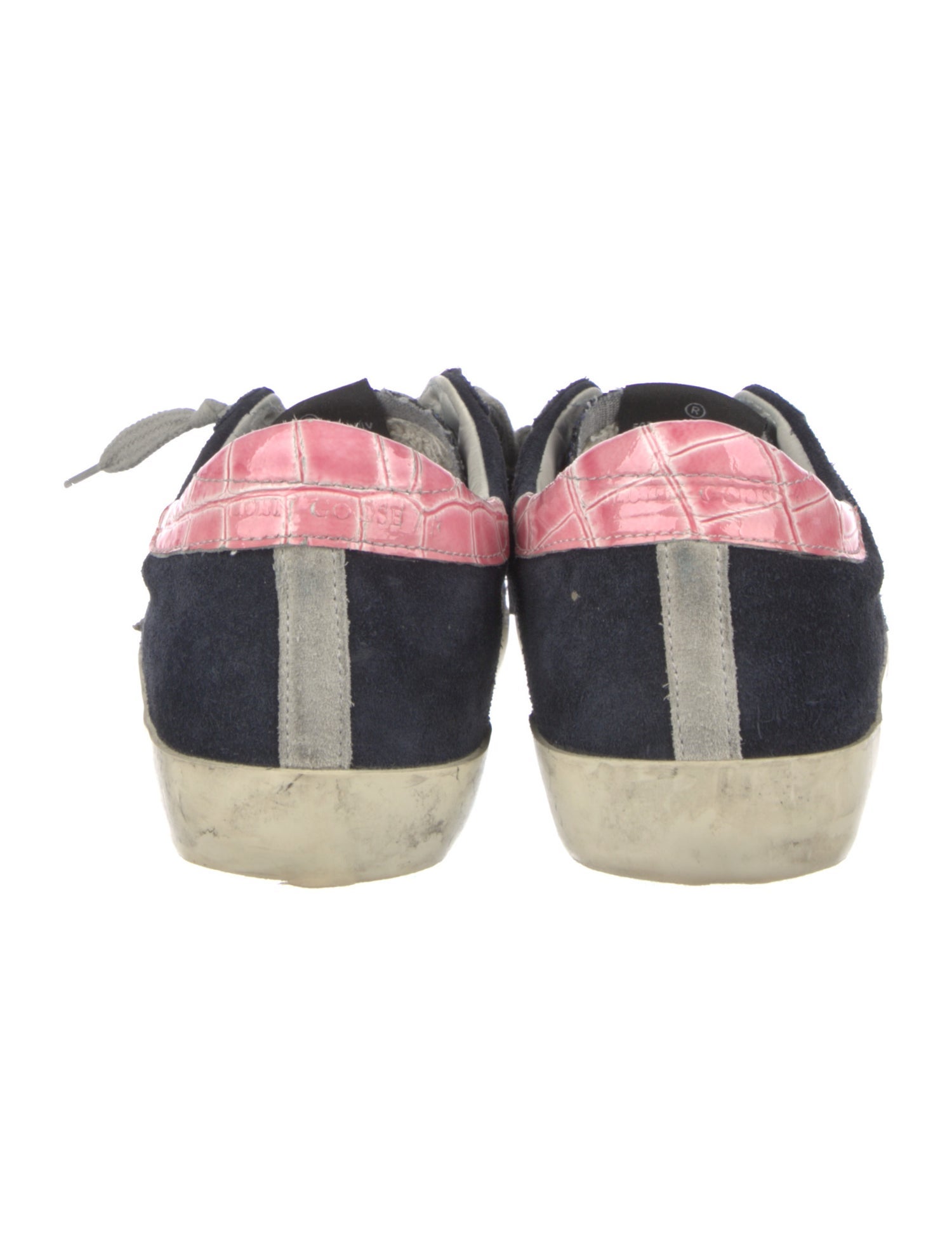 Golden Goose Suede Glitter Accents Sneakers