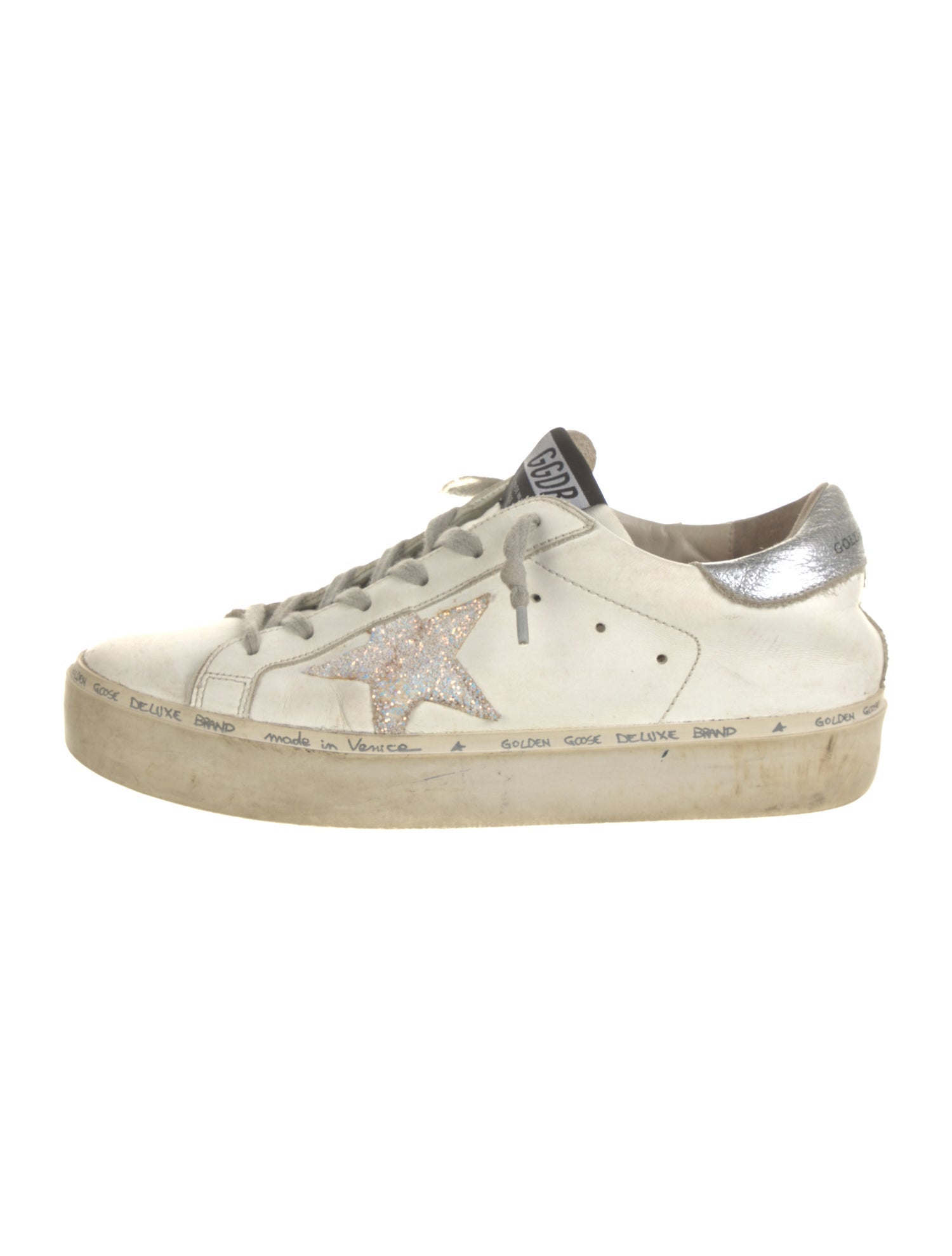 Golden Goose Leather Distressed Accents Sneakers