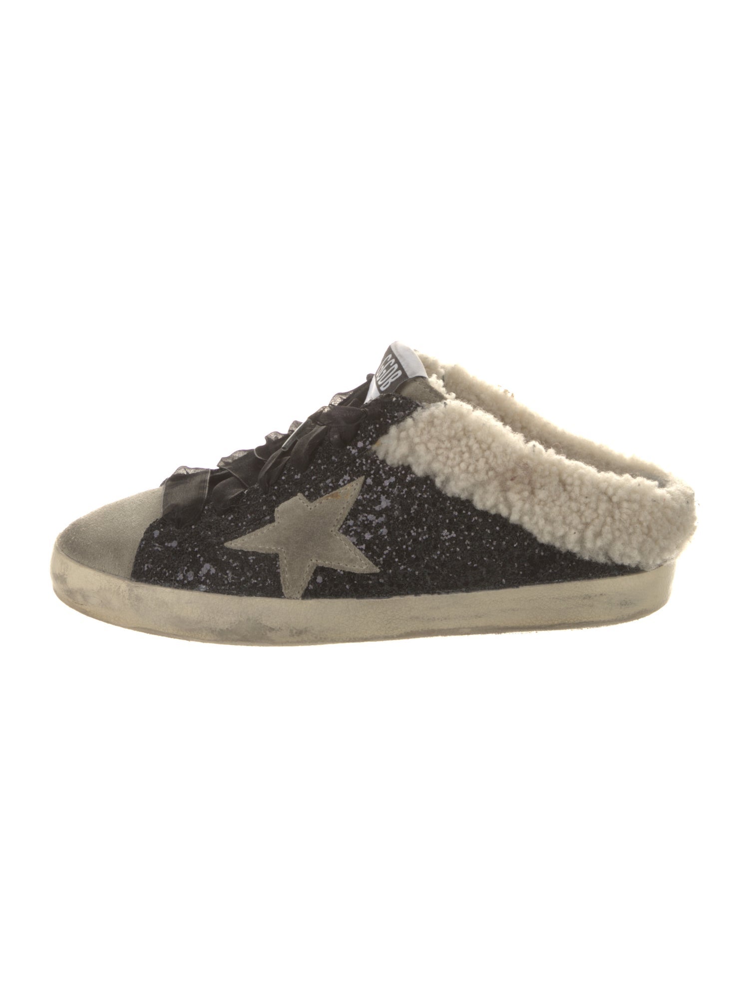 Golden Goose Glitter Printed Sneakers
