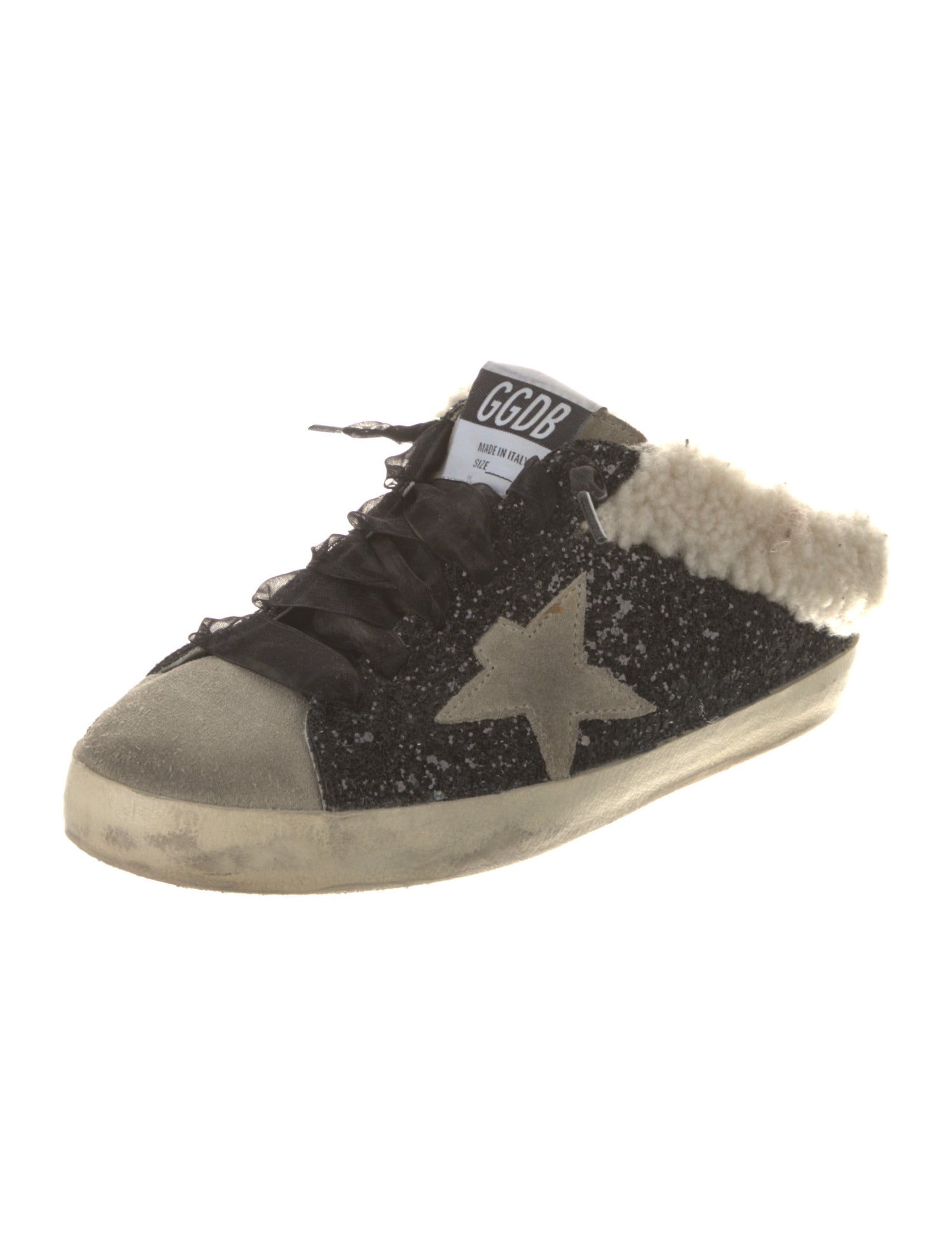Golden Goose Glitter Printed Sneakers