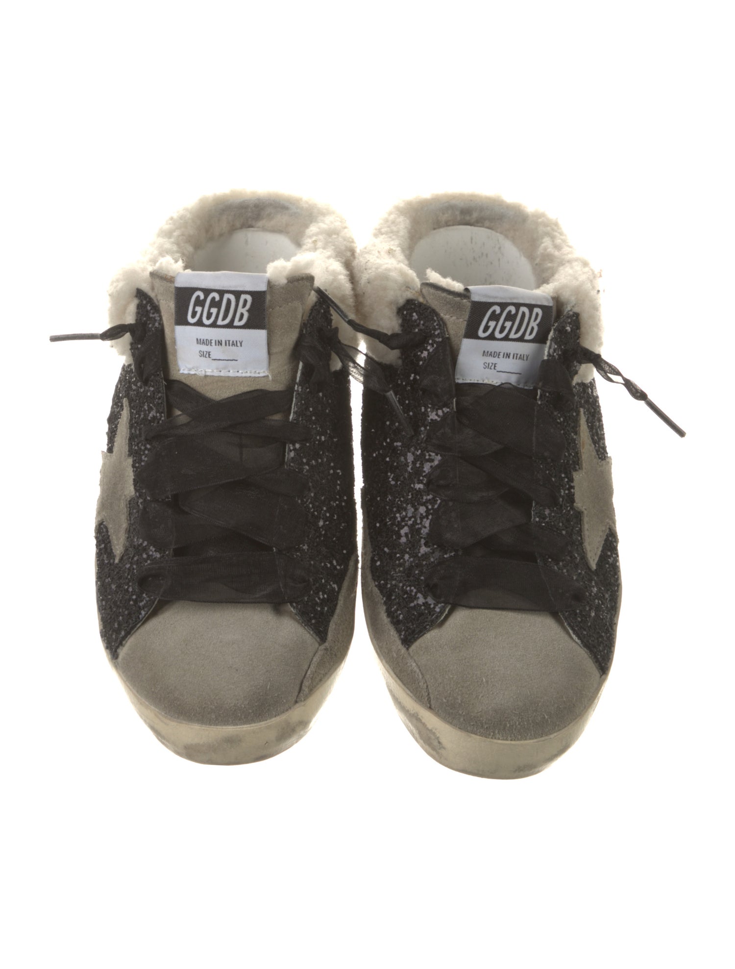 Golden Goose Glitter Printed Sneakers