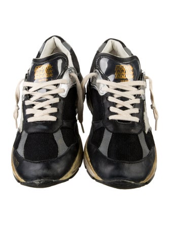 Golden Goose Mesh Colorblock Pattern Sneakers