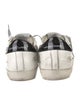 Golden Goose Leather Glitter Accents Sneakers
