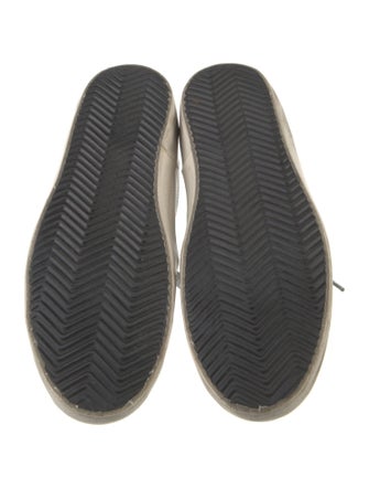 Golden Goose Leather Glitter Accents Sneakers