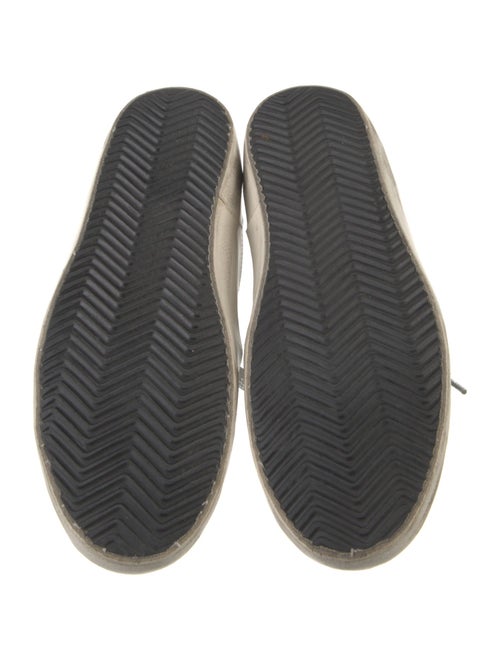 Golden Goose Leather Glitter Accents Sneakers