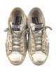 Golden Goose Leather Colorblock Pattern Sneakers