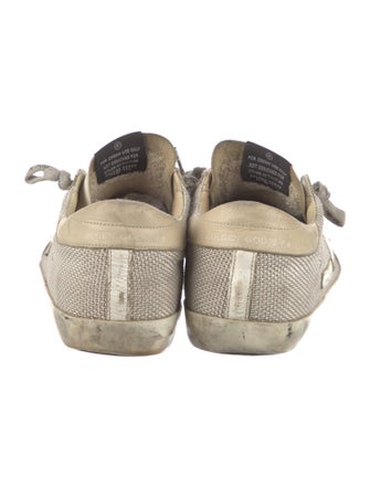 Golden Goose Leather Colorblock Pattern Sneakers