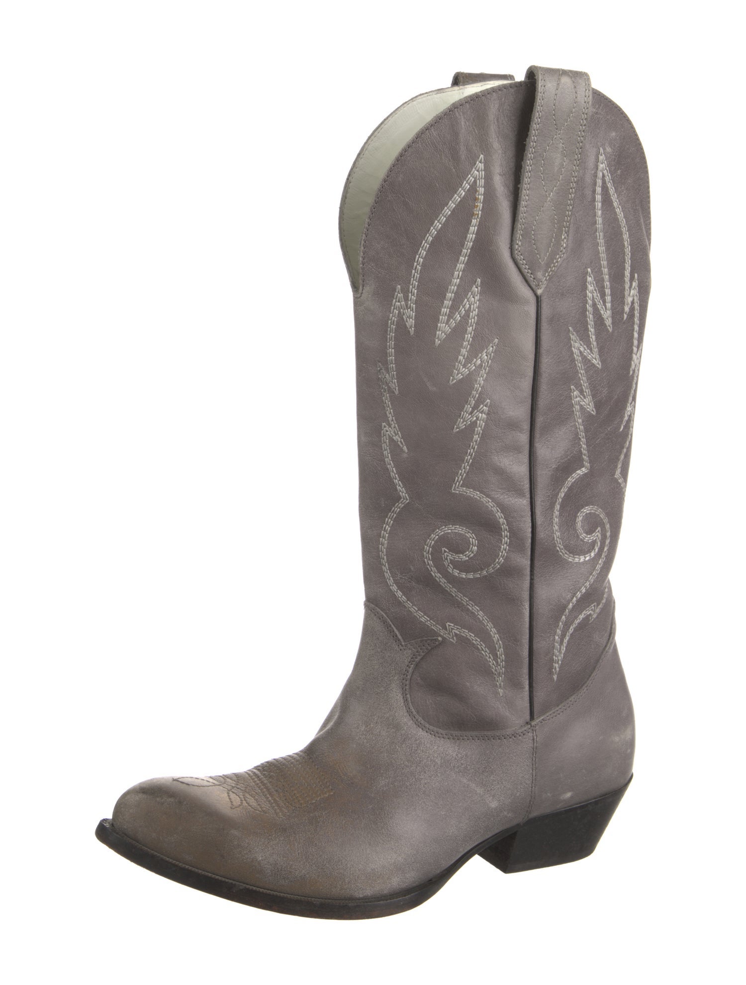 Golden Goose Kidman Suede Western Boots